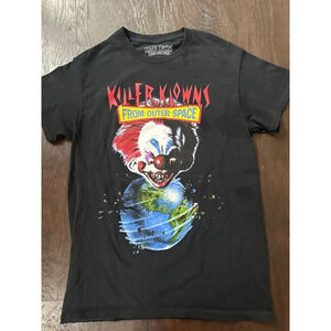 Clown Shirt Small Black Killer Klowns From Outer‎ Space Movie b42